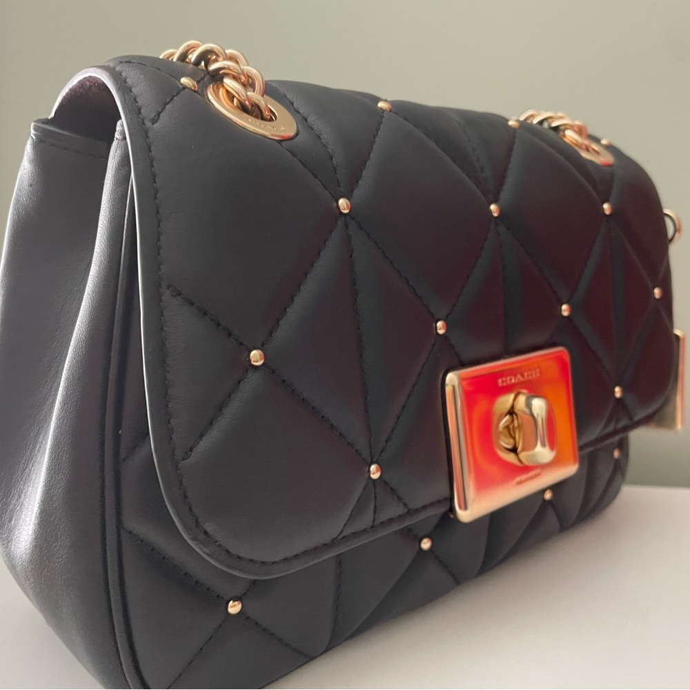 Coach diamond quilted Cassidy crossbody